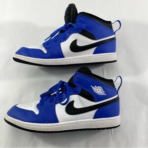 NIKE Air Jordan 1 Mid In Game Royal DQ8424-402 Kids Size 2.5Y Sneakers